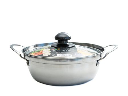 Shikisai Stainless Steel Pot with Lid & Handles Online