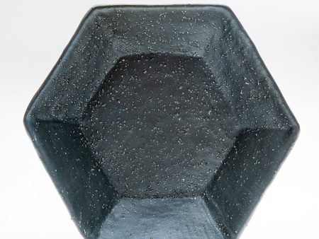 Japanese Porcelain Hexagonal Nippo Black Crystal Bowl Online